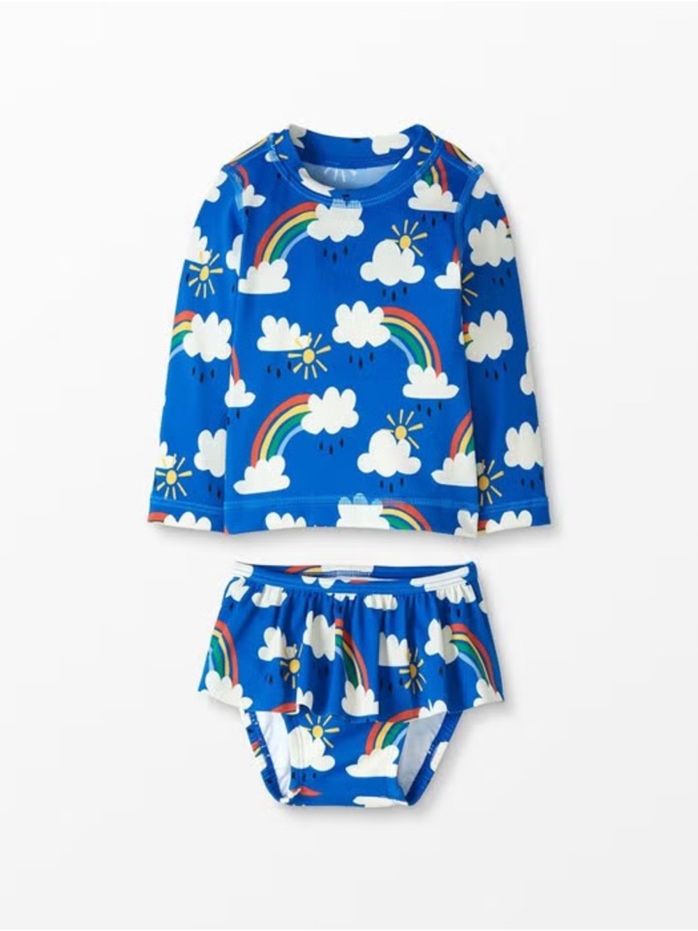 Hanna Andersson Rashguard And Ruffle Bottom Set Size 3T (90 cm)